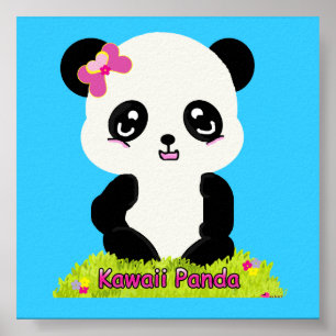 Impresión de Kawaii Panda