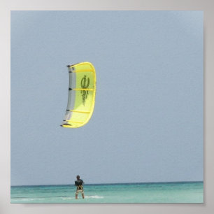 Impresión de kitesurf
