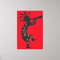 Impresión de Kokopelli y Canvas de música