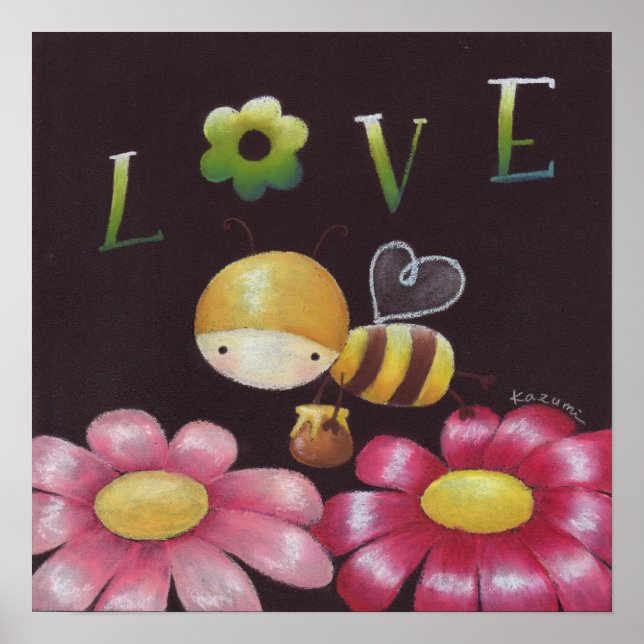 Impresión de la abeja melífera Buz-buz (Frente)