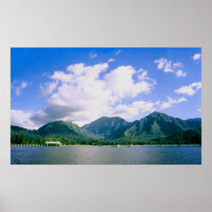 Impresión de la bahía de Hanalei
