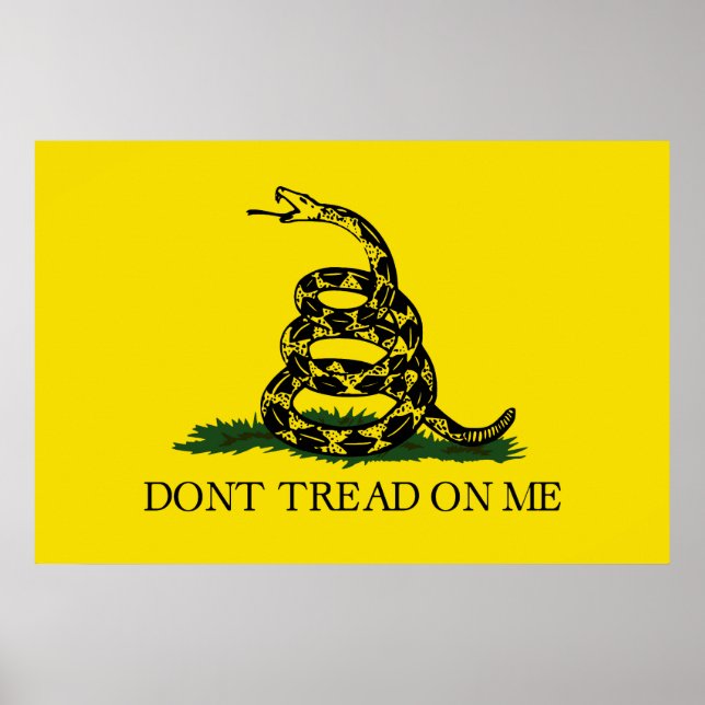 Impresión de la bandera de Gadsden (No me hilo) (Frente)