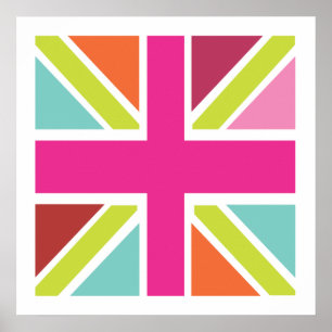 Impresión de la bandera del multicolor de Reino