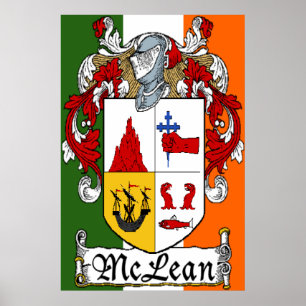 Impresión de la bandera irlandesa de McLean Coat o