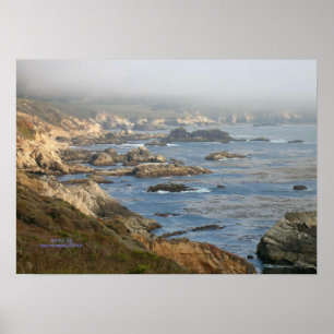 Impresión de la costa rocosa Big Sur - Seleccione