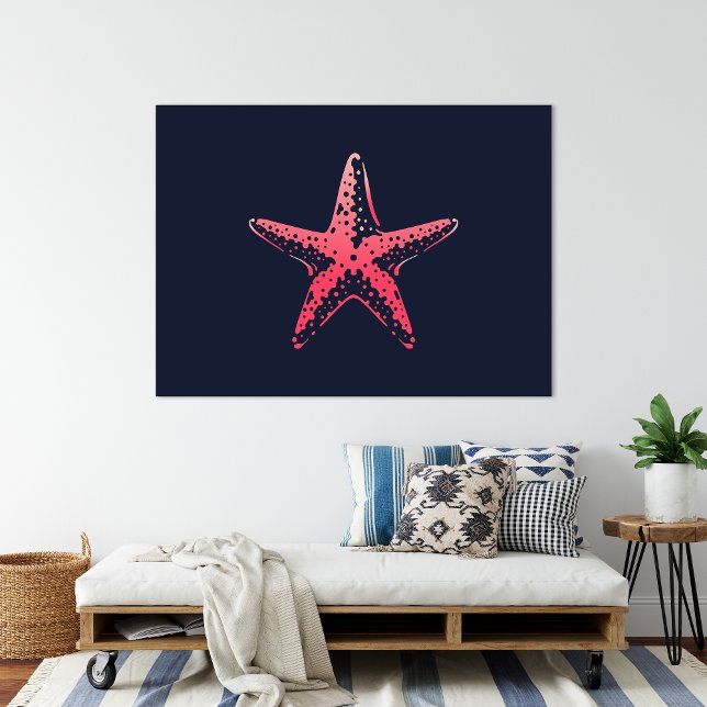 Impresión de la creatura del mar de peces de estre (StarFish Ocean Wall Art Poster Print | Room Print by TinkPrints)
