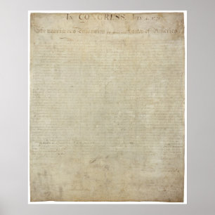 Impresión de la Declaración de Independencia
