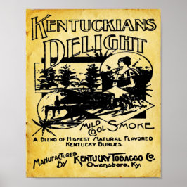 Impresión de la empresa tabacalera Vintage Kentuck