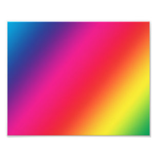 Impresión de la foto de colores del arco iris