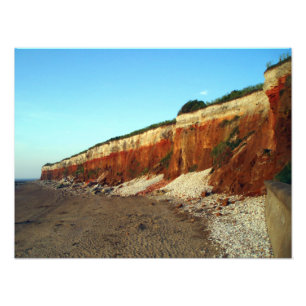 Impresión de la foto del acantilado de Hunstanton