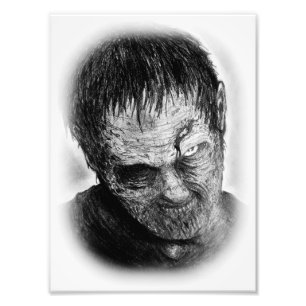 impresión de la foto del zombi