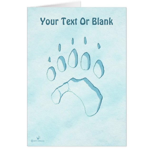 Impresión de la hoja de oso polar (Frente)