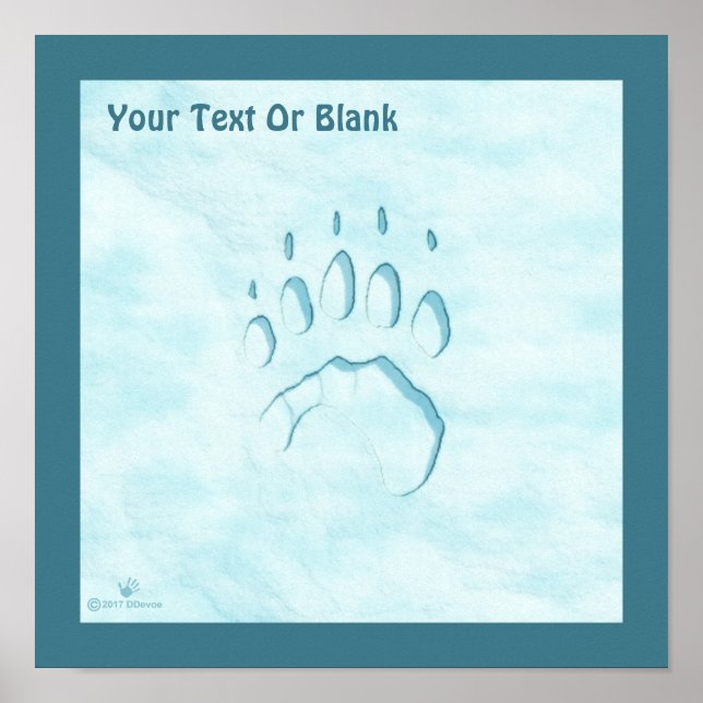 Impresión de la hoja de oso polar (Frente)