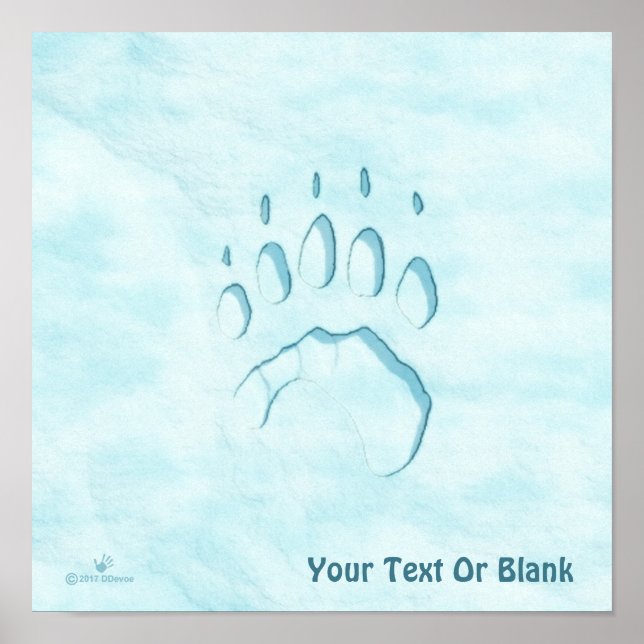 Impresión de la hoja de oso polar (Frente)