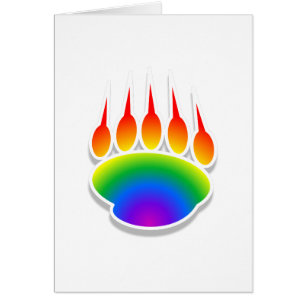 Impresión de la hoja del oso arcoiris