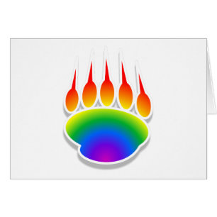 Impresión de la hoja del oso arcoiris