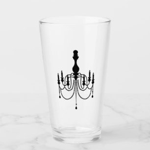 Impresión de la lámpara de araña negra