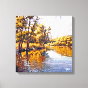Impresión de la lona de pintura del paisaje del