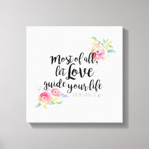 Impresión de la lona del 3:14 de Colossians