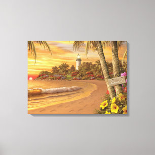 Impresión de la lona del "amor tropical" de Alan