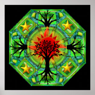 Impresión de la madre tierra