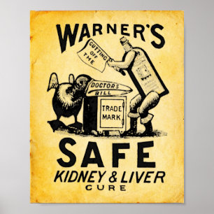 Impresión de la medicina del vintage - curación