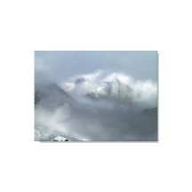 Impresión de la montaña fría