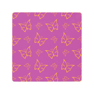 Impresión de la naturaleza de las mariposas magent