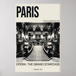 Impresión de la Ópera de París - Gran Escalera del