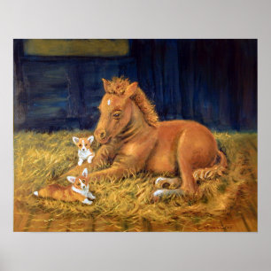 Impresión de la pared del Corgi Galés del Pembroke