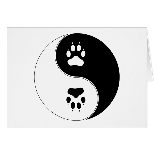 Impresión de la pata de Ying Yang (Anverso (Horizontal))