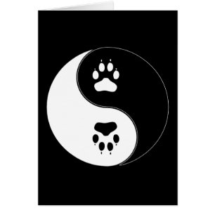Impresión de la pata de Ying Yang