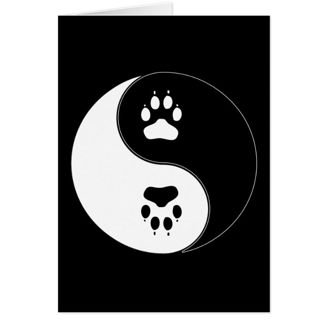 Impresión de la pata de Ying Yang (Frente)