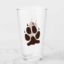 Impresión de la pata del lobo