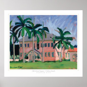 Impresión de la plaza de la vieja escuela