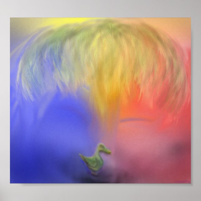 Impresión de la ruta del pato de la palma (Frente)