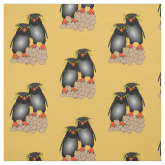 Impresión de la tela del pingüino de Rockhopper