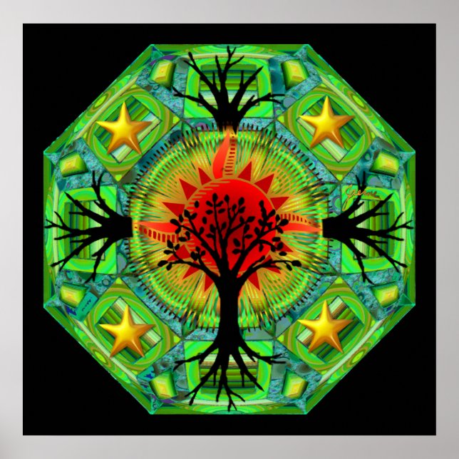 Impresión de la Tierra Madre (Frente)