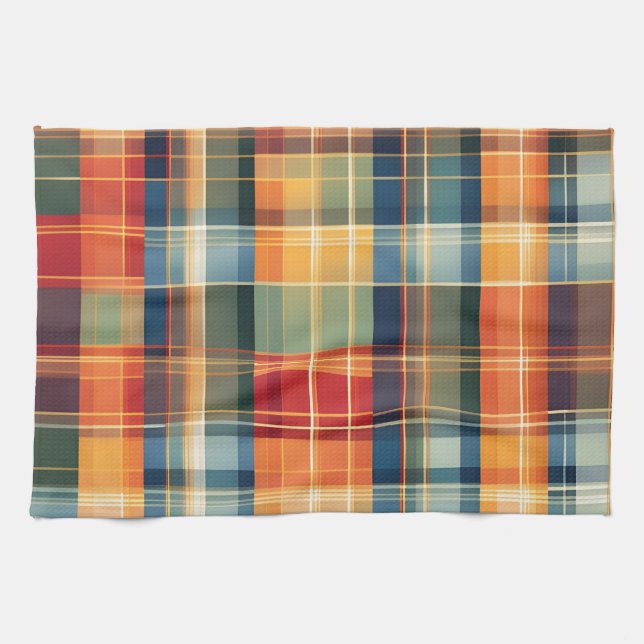 Impresión de la toalla de cocina otoño en la placa (Horizontal)
