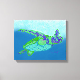 Impresión de la tortuga de mar