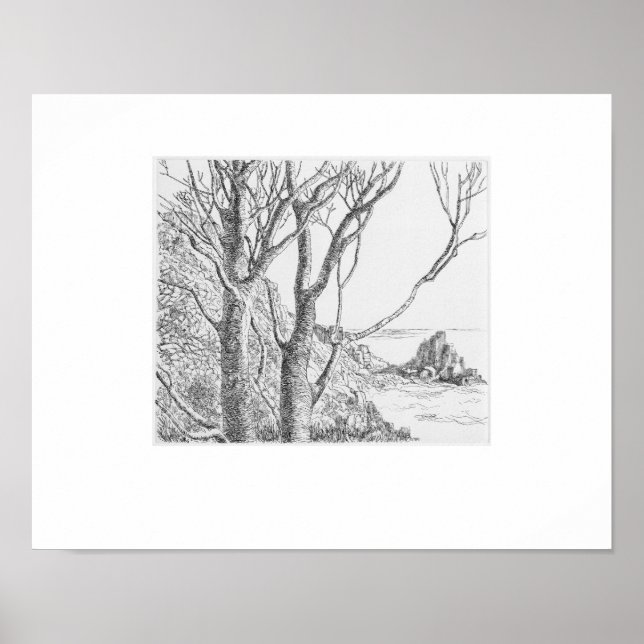 Impresión de Lamorna Cornwall, reimpresión de Elea (Frente)