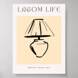 Impresión de lámparas Minimalistas escandinavas