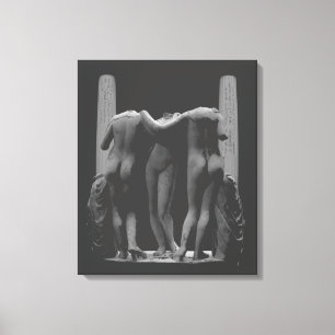 Impresión de las 3 Gracias en lienzo estirado Arte