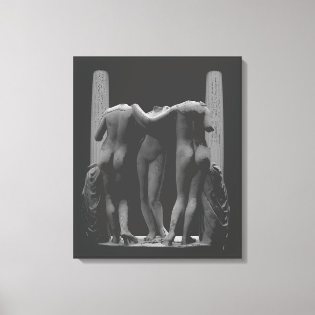 Impresión de las 3 Gracias en lienzo estirado Arte (Anverso)