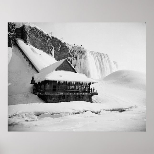 Impresión de las cataratas del Niágara de 1901 (Frente)