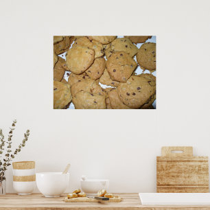 Impresión de las cookies de las avena de chocolate