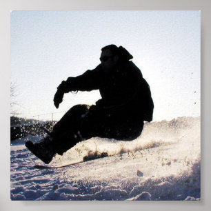 Impresión de las imágenes de la snowboard