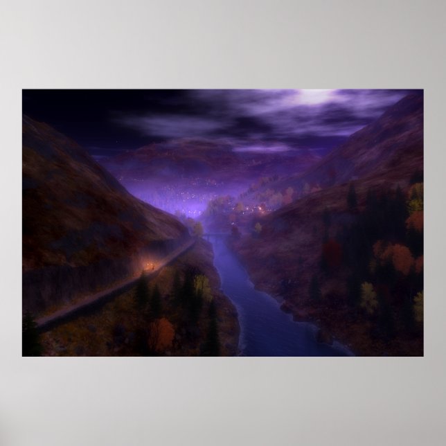 Impresión de las luces de casa de Highland (Frente)