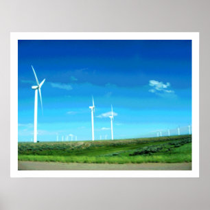 Impresión de las turbinas de viento de Wyoming II