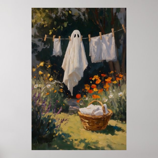 Impresión de lavandería fantasma – Hogar de primav (Frente)
